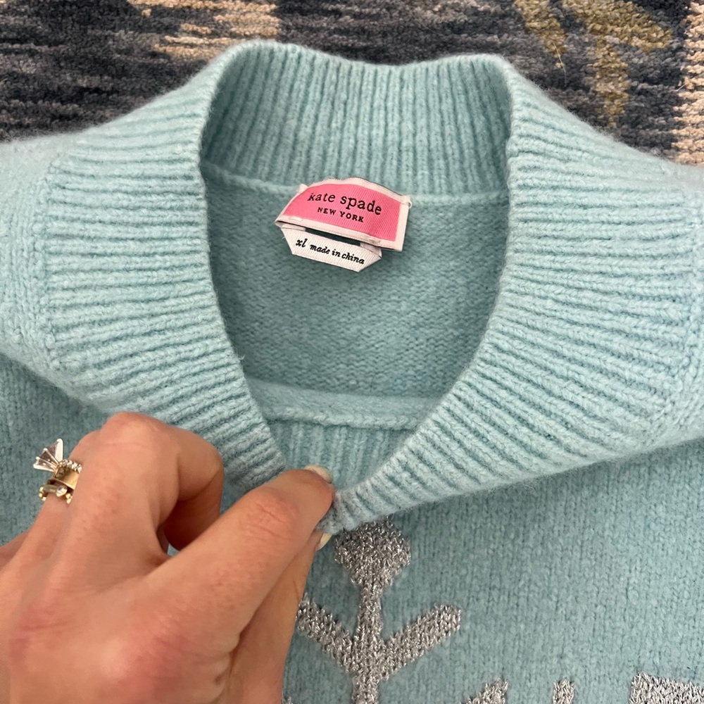 Kate Spade Snowflake Sweater - Picture 2 of 3